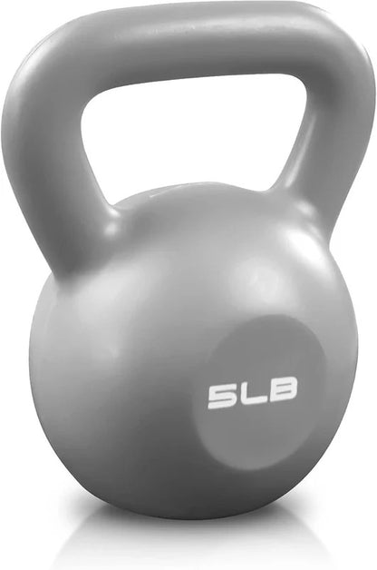 Vinyl Kettlebell Set (5lb–20lb)